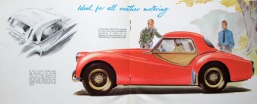 Triumph TR 3 Sports Modelprogram 1955 Carbrochure (4777)